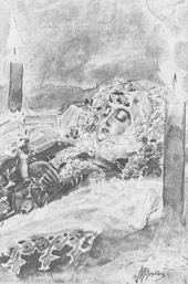 «Демон». Иллюстрация М.А. Врубеля. 1890 г.